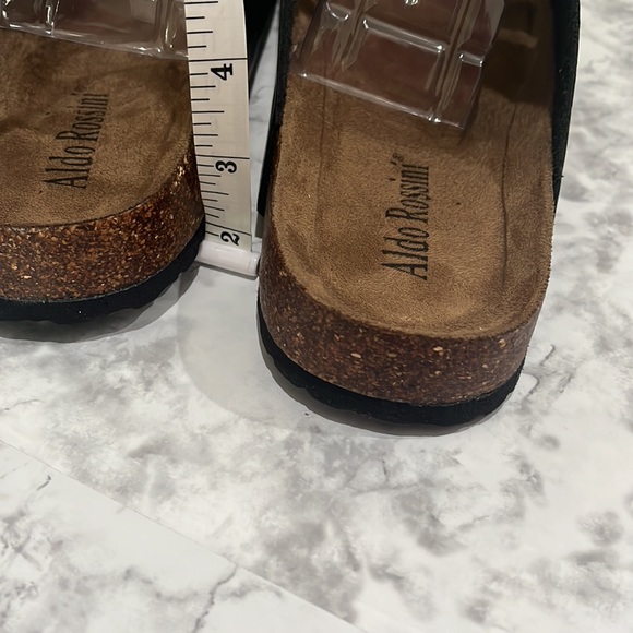 ALDO ROSSINI Men’s Black Bona-2 Sandal Size 11 New In Box - Picture 15 of 16